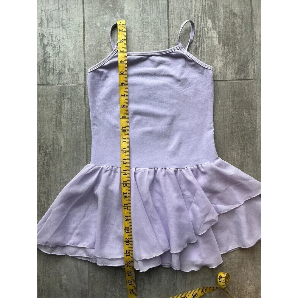 Girls Lavender Purple One Piece Tutu Leotard Dance Ballet Dress Gymnastic 9-10 M